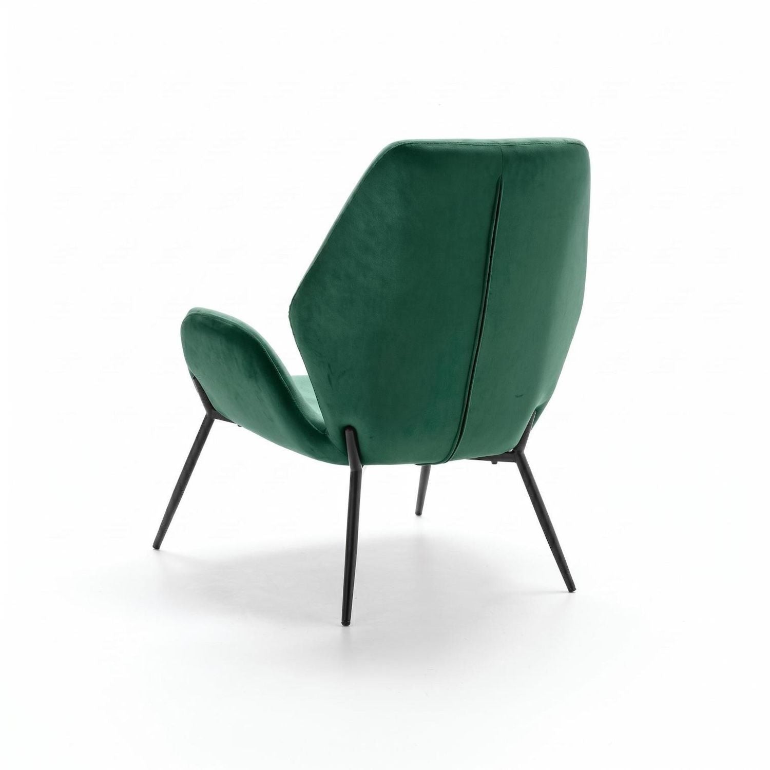 Elvara Poltrona in Velluto Moderna | Poltrona da Salotto e Camera | Verde Scuro