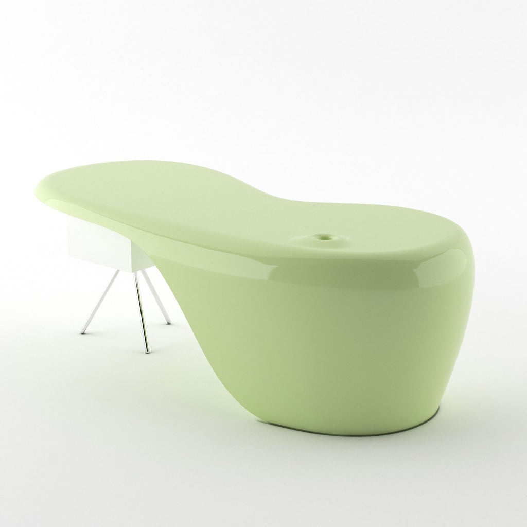 Vetra | Scrivania con cassettiera Made in Italy - Verde fresco