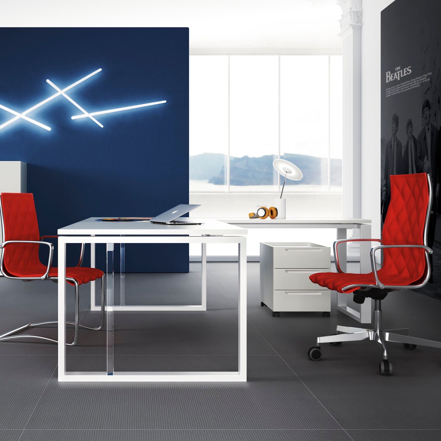 Valentia | Scrivania direzionale design Made in Italy