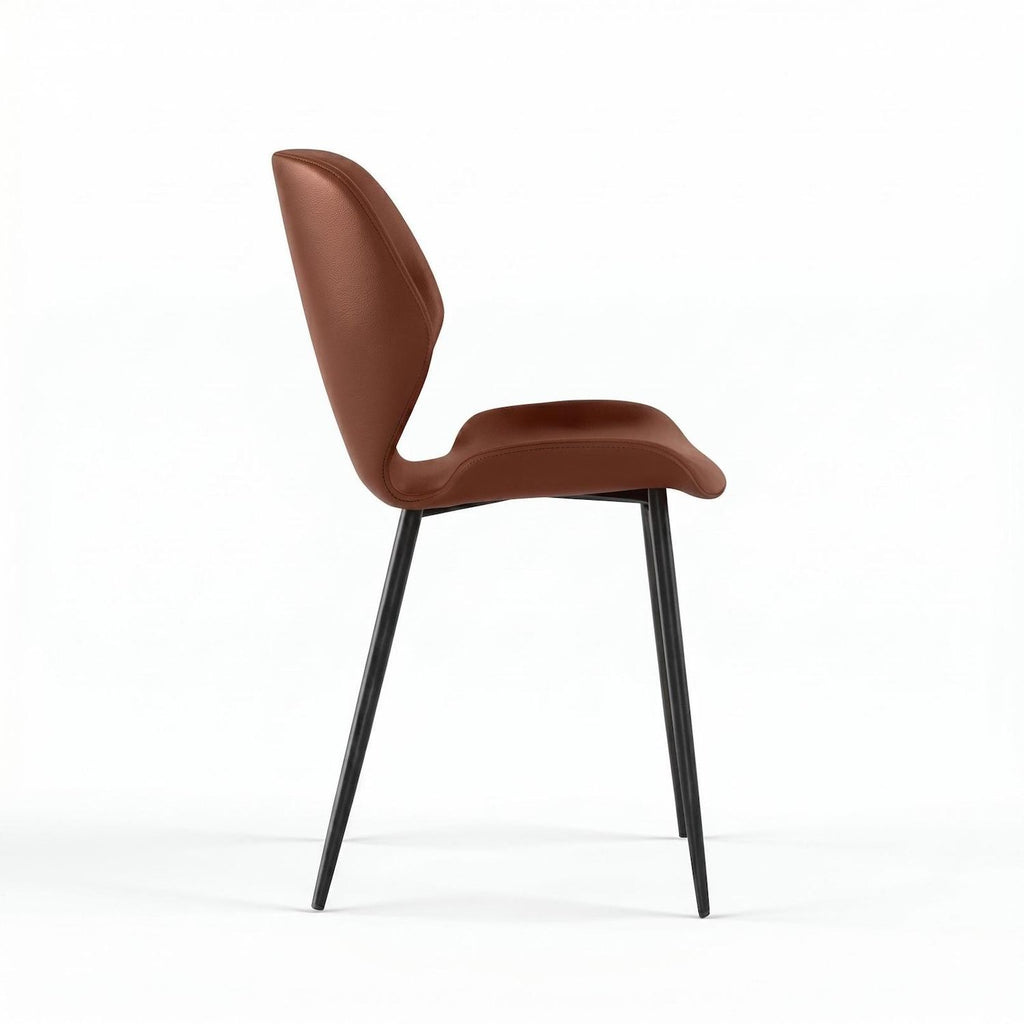 Set 4 sedie per sala da pranzo o cucina Alira | Cuoio