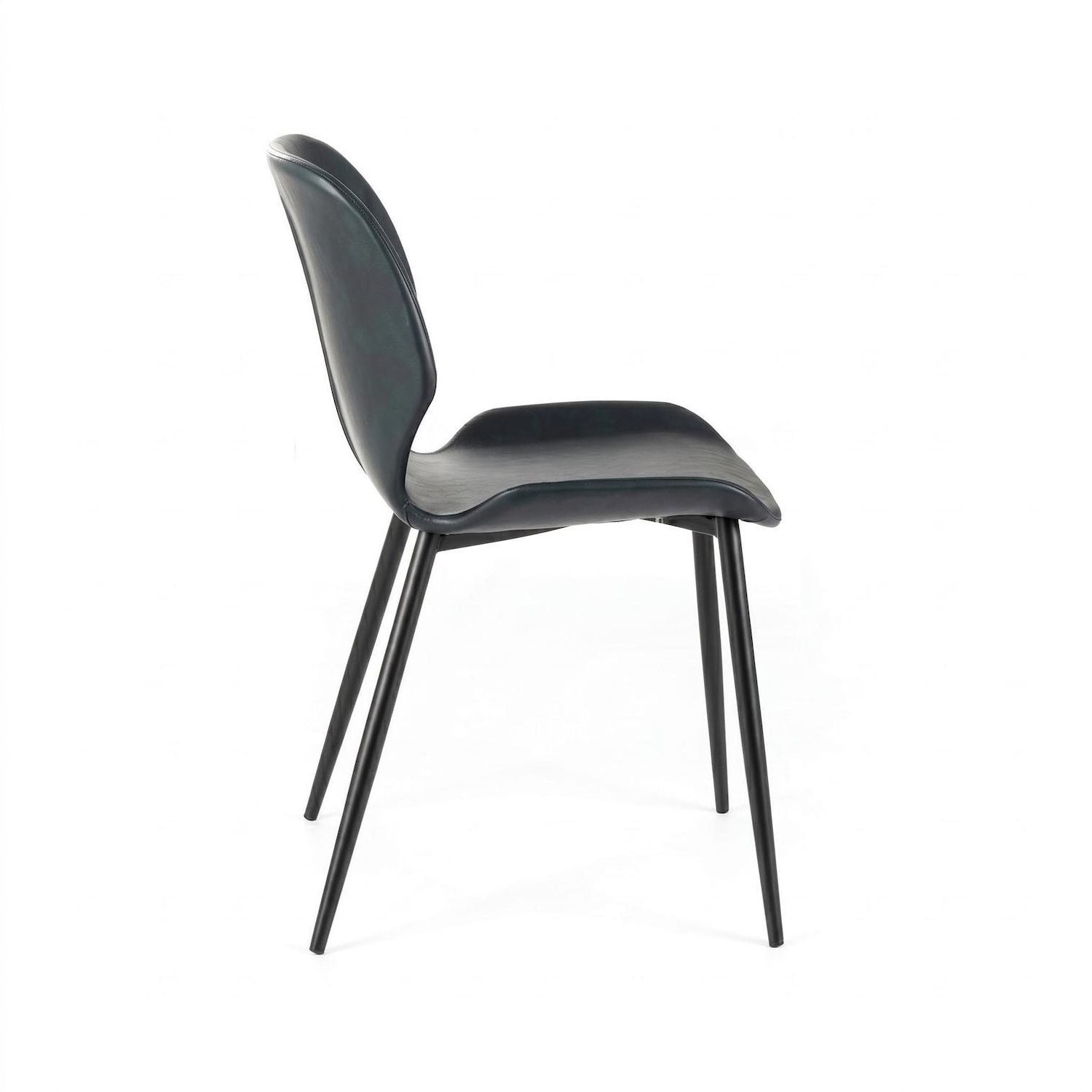 Set 4 sedie per sala da pranzo o cucina Alira | Petrolio