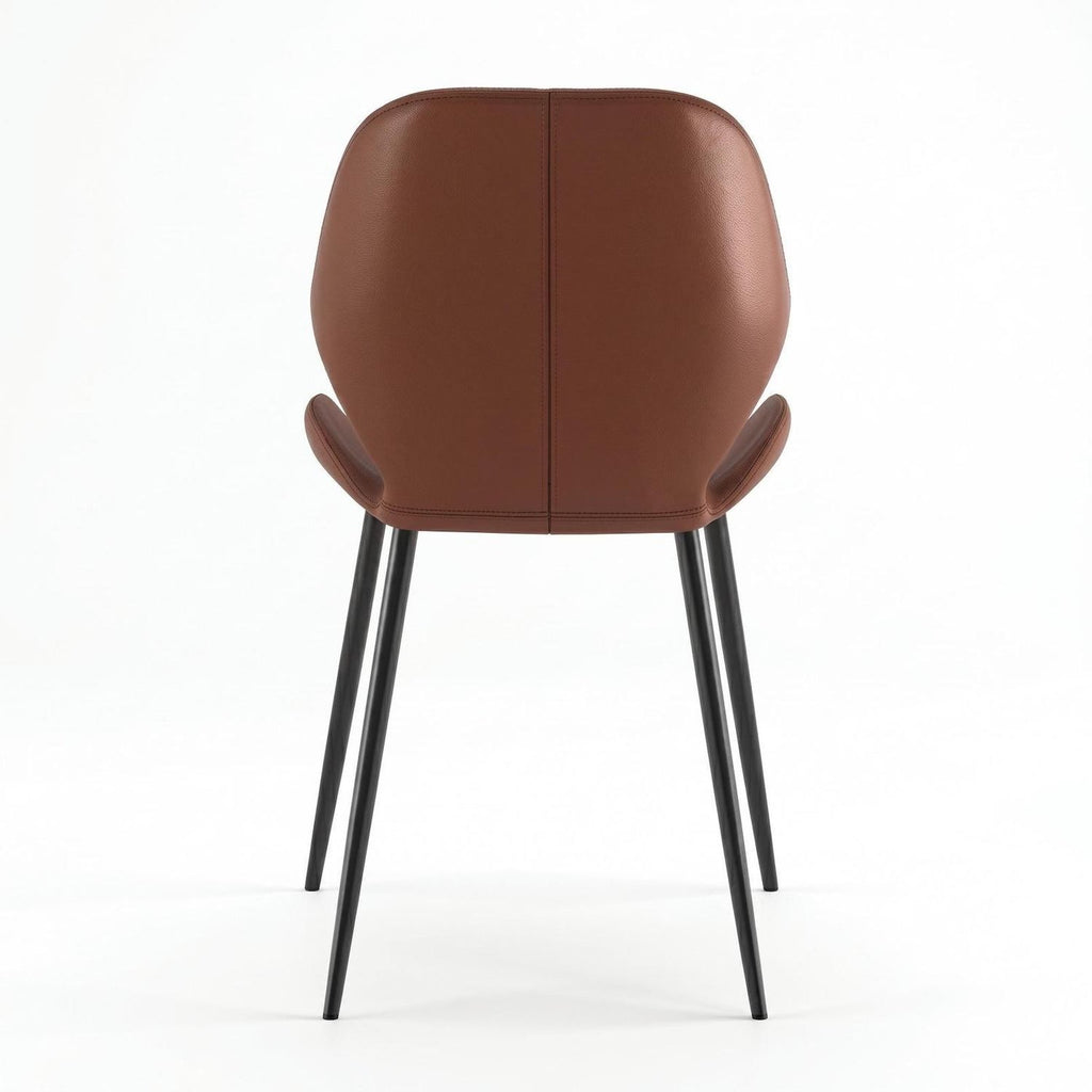 Set 4 sedie per sala da pranzo o cucina Alira | Cuoio