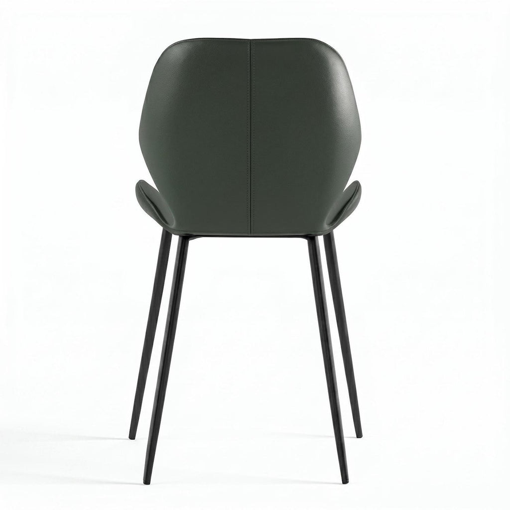 Set 4 sedie per sala da pranzo o cucina Alira | Verde scuro