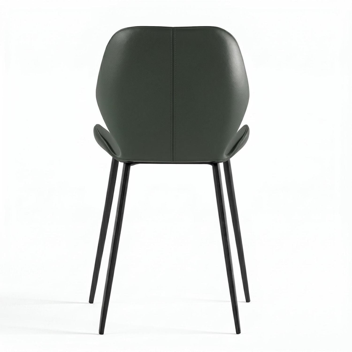 Set 4 sedie per sala da pranzo o cucina Alira | Verde scuro