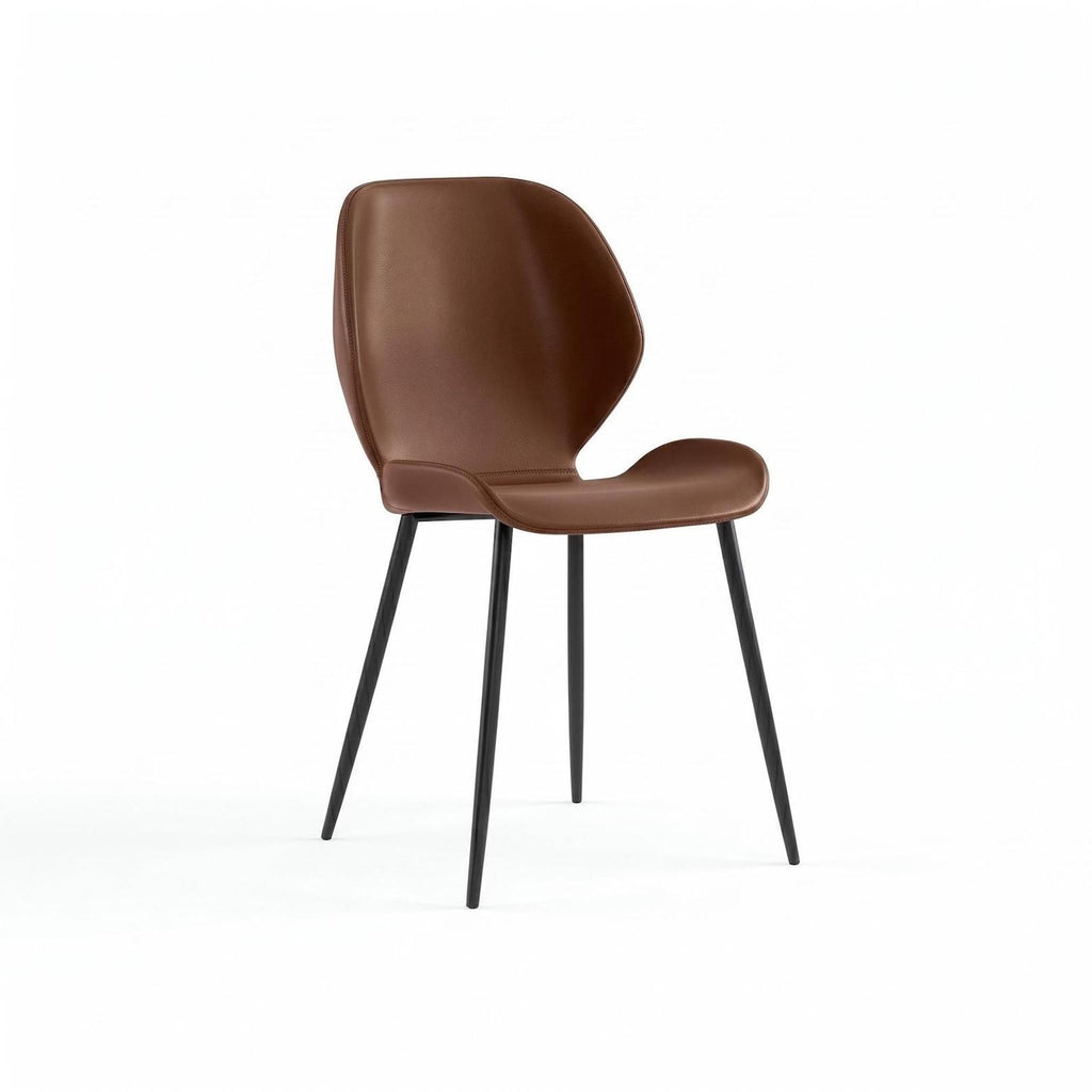 Set 4 sedie per sala da pranzo o cucina Alira | Cuoio