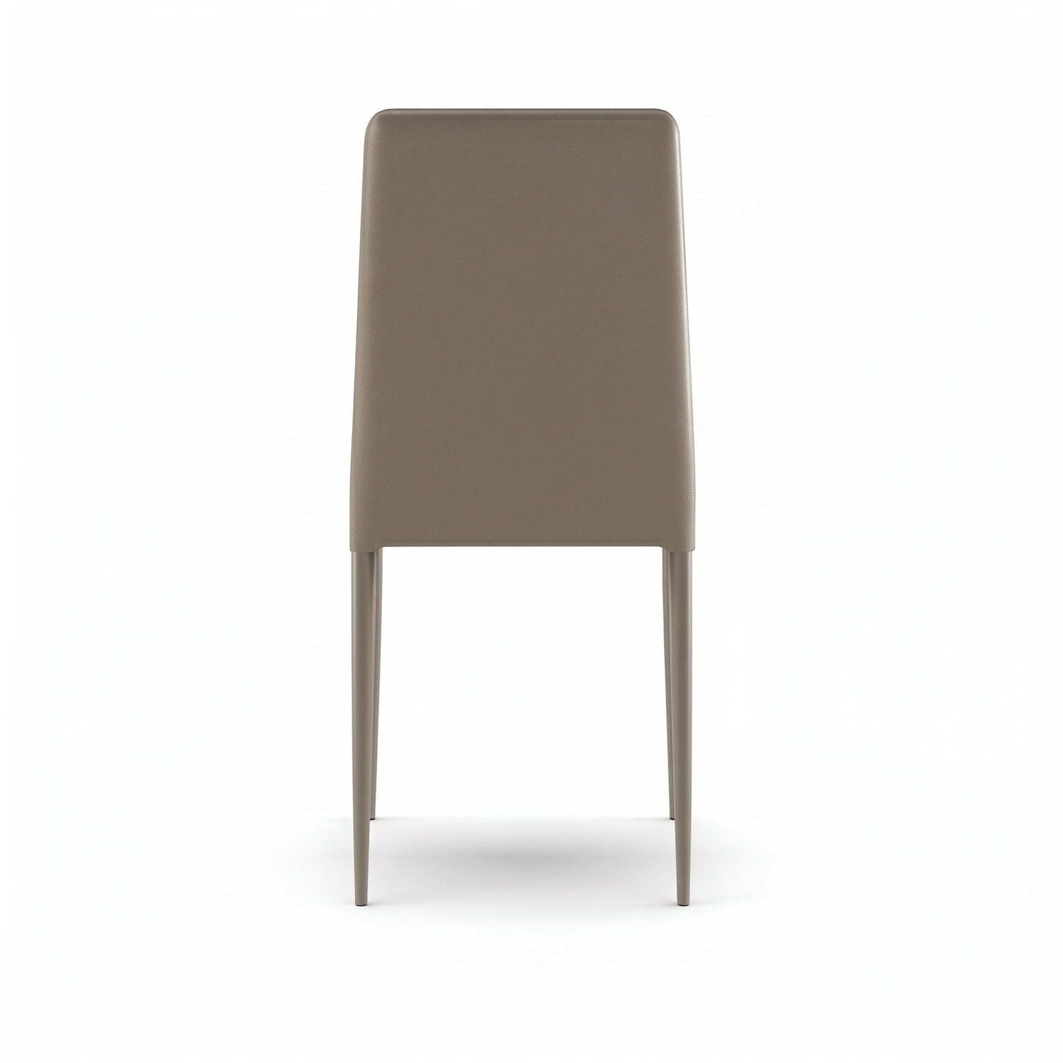 Set 4 sedie sala da pranzo Eloria | Imbottite e impilabili | Tortora
