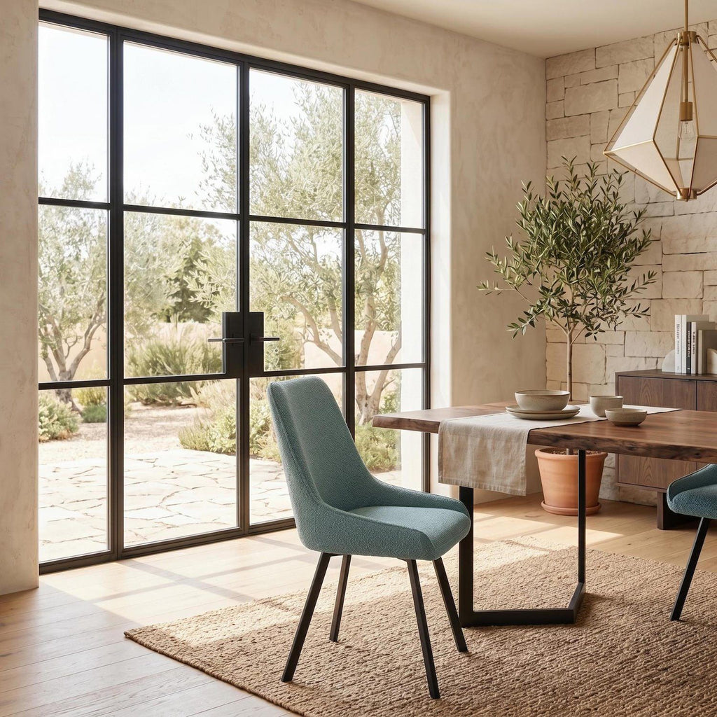 Set 4 sedie per sala da pranzo o cucina Selora | Acquamarina