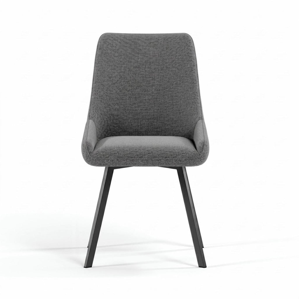 Set 4 sedie per sala da pranzo o cucina Selora | Grigio scuro