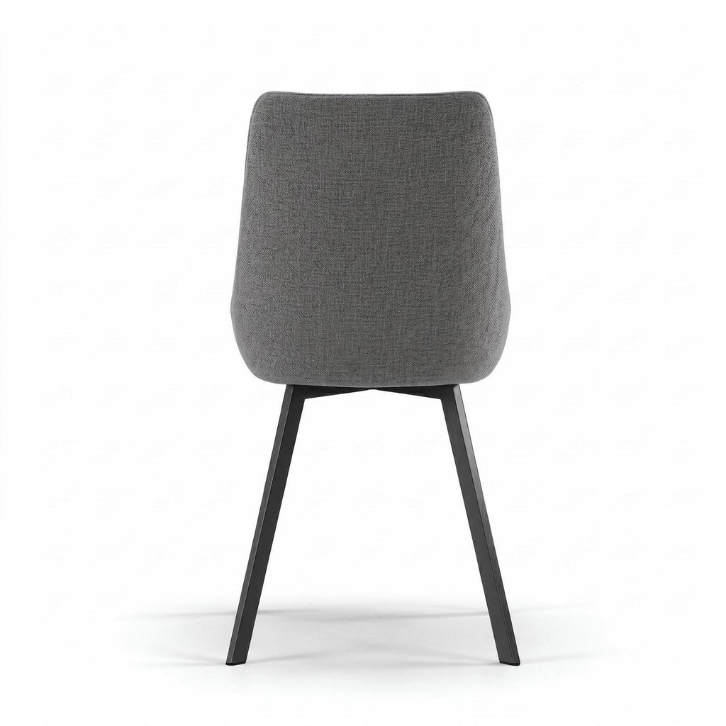 Set 4 sedie per sala da pranzo o cucina Selora | Grigio scuro