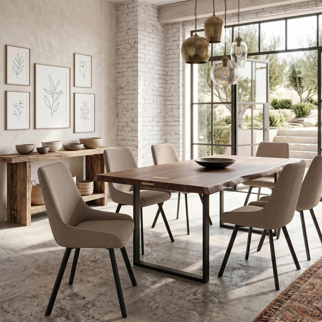 Set 4 sedie per sala da pranzo o cucina Selora | Beige