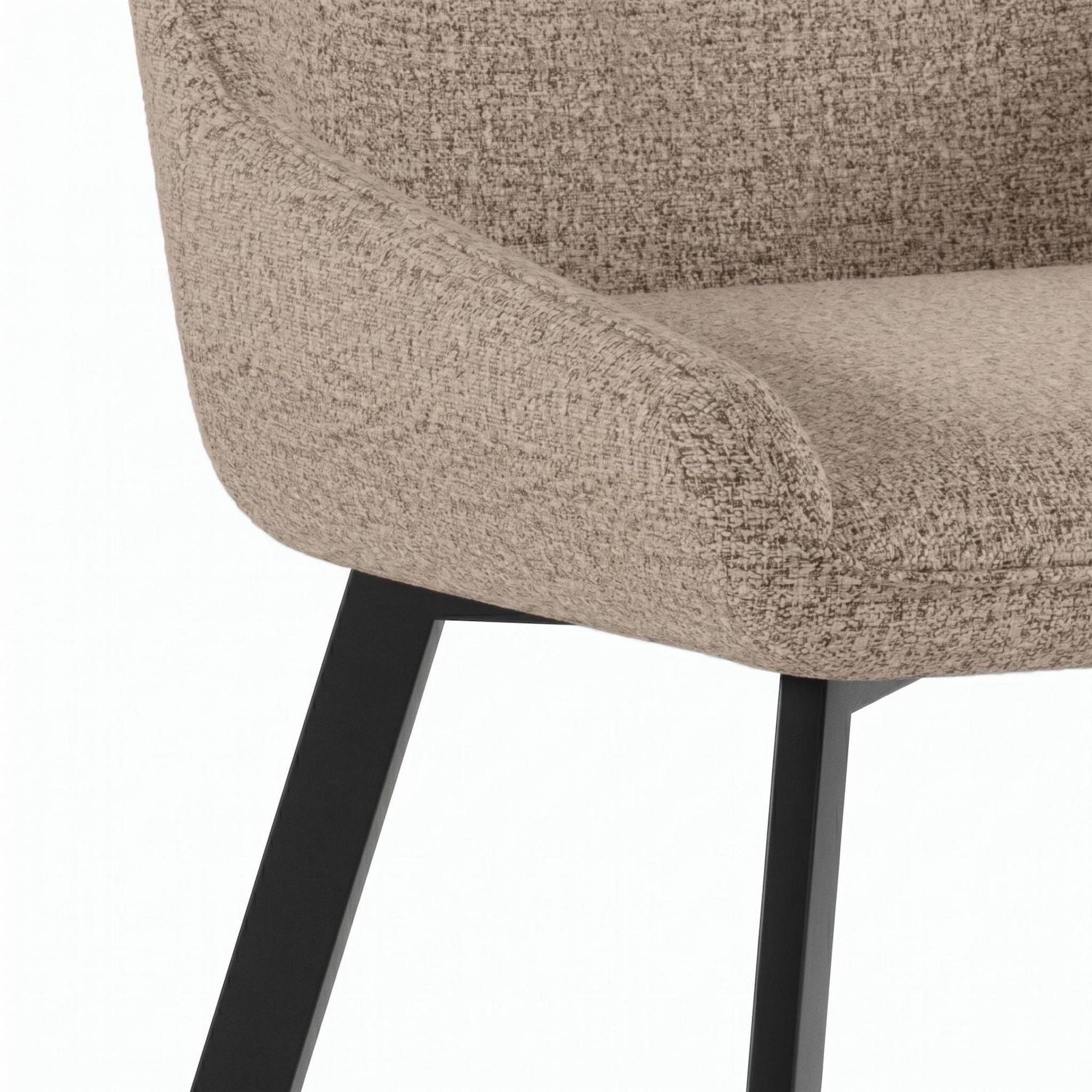 Set 4 sedie per sala da pranzo o cucina Selora | Beige