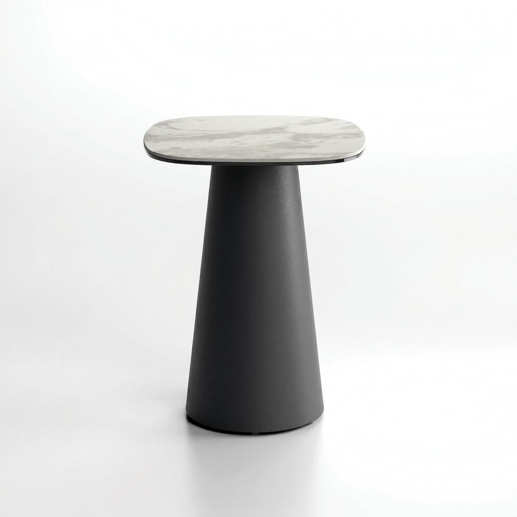 Tavolino da salotto lato divano Marven Small - Marmo bianco