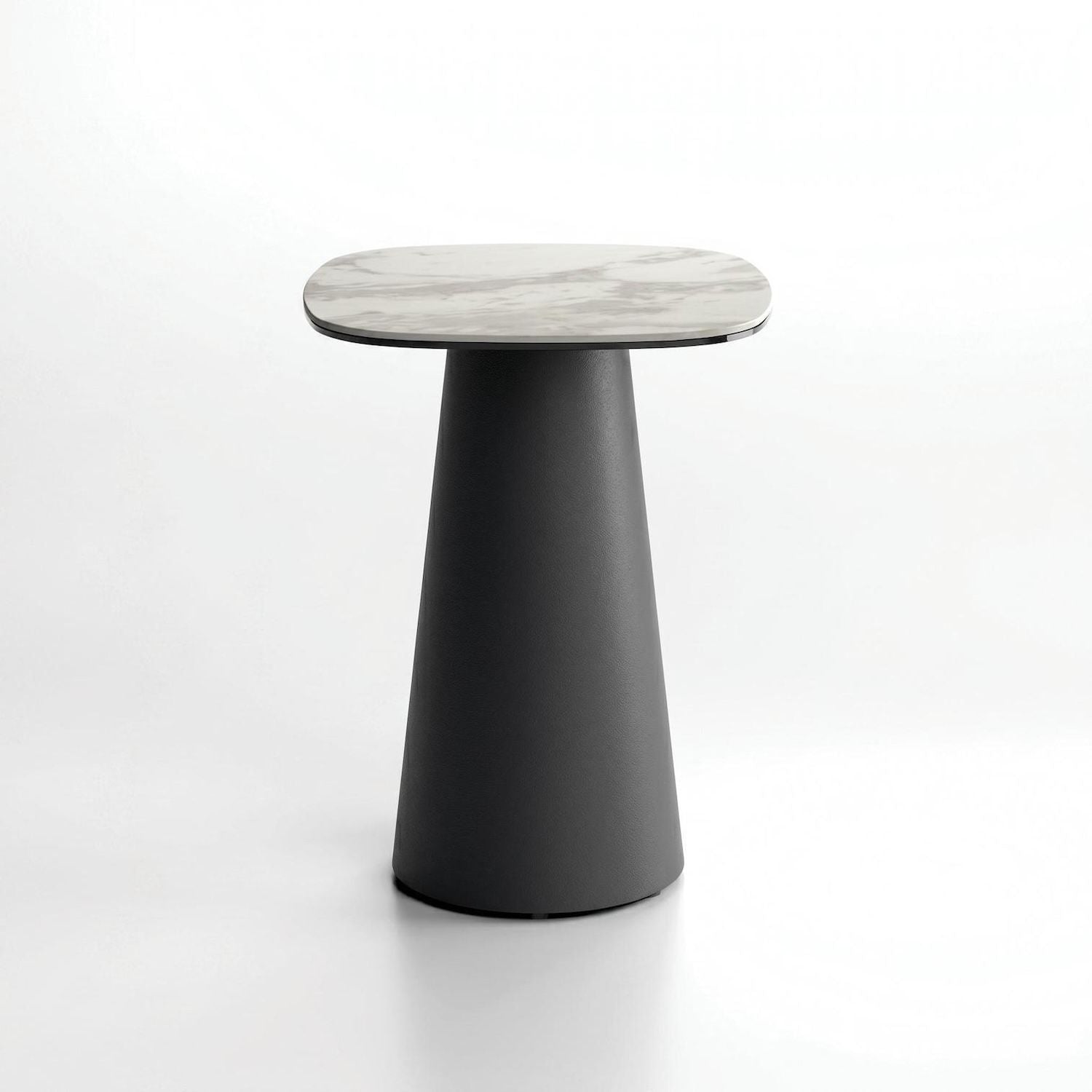 Tavolino da salotto lato divano Marven Small - Marmo bianco