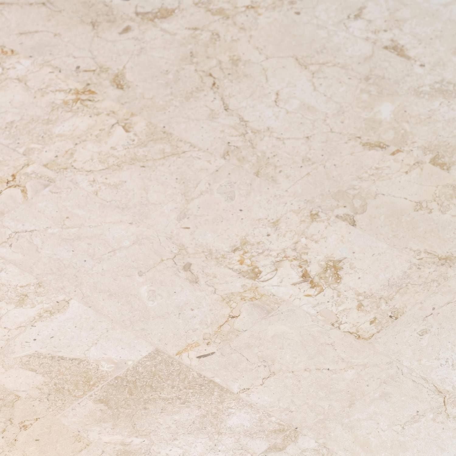 Tavolino in pietra fossile beige o grigio Kora | Design Moderno
