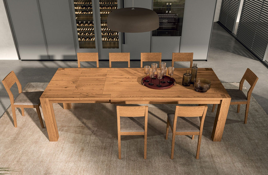 Tavolo in legno massello allungabile Levan - 100% Made in Italy