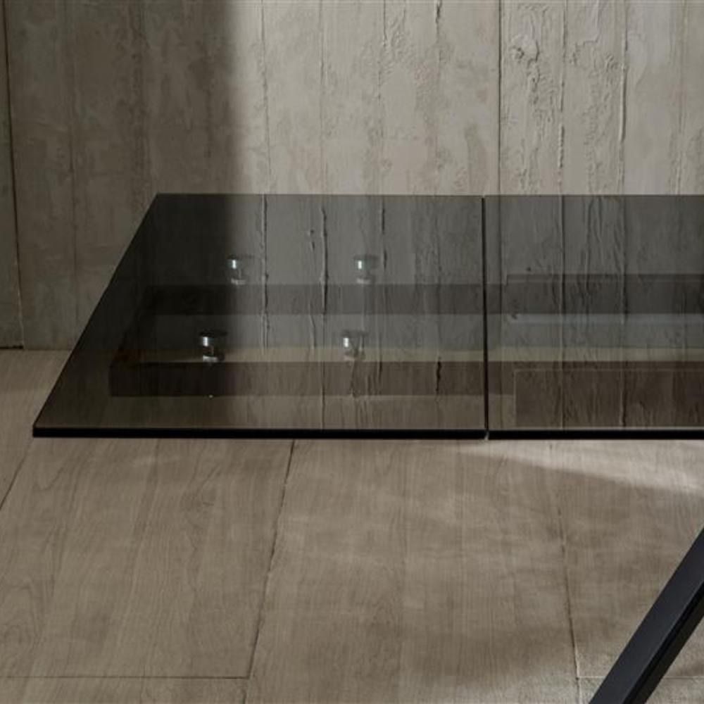 Tavolo allungabile Lysen in vetro temperato 160-240 cm | Fino a 10 Persone