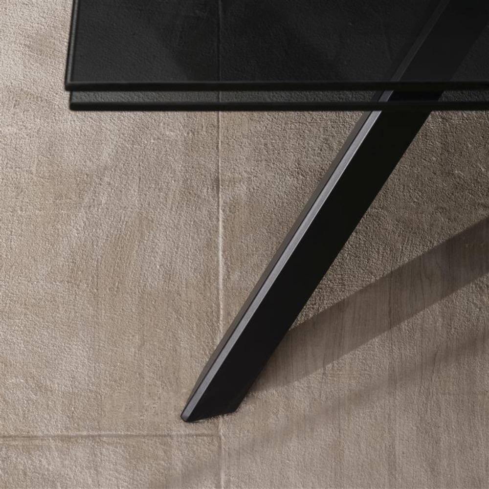 Tavolo allungabile Lysen in vetro temperato 160-240 cm | Fino a 10 Persone