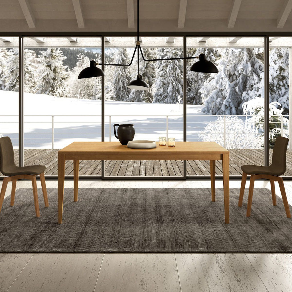 Tavolo allungabile in legno massello di rovere Altera
