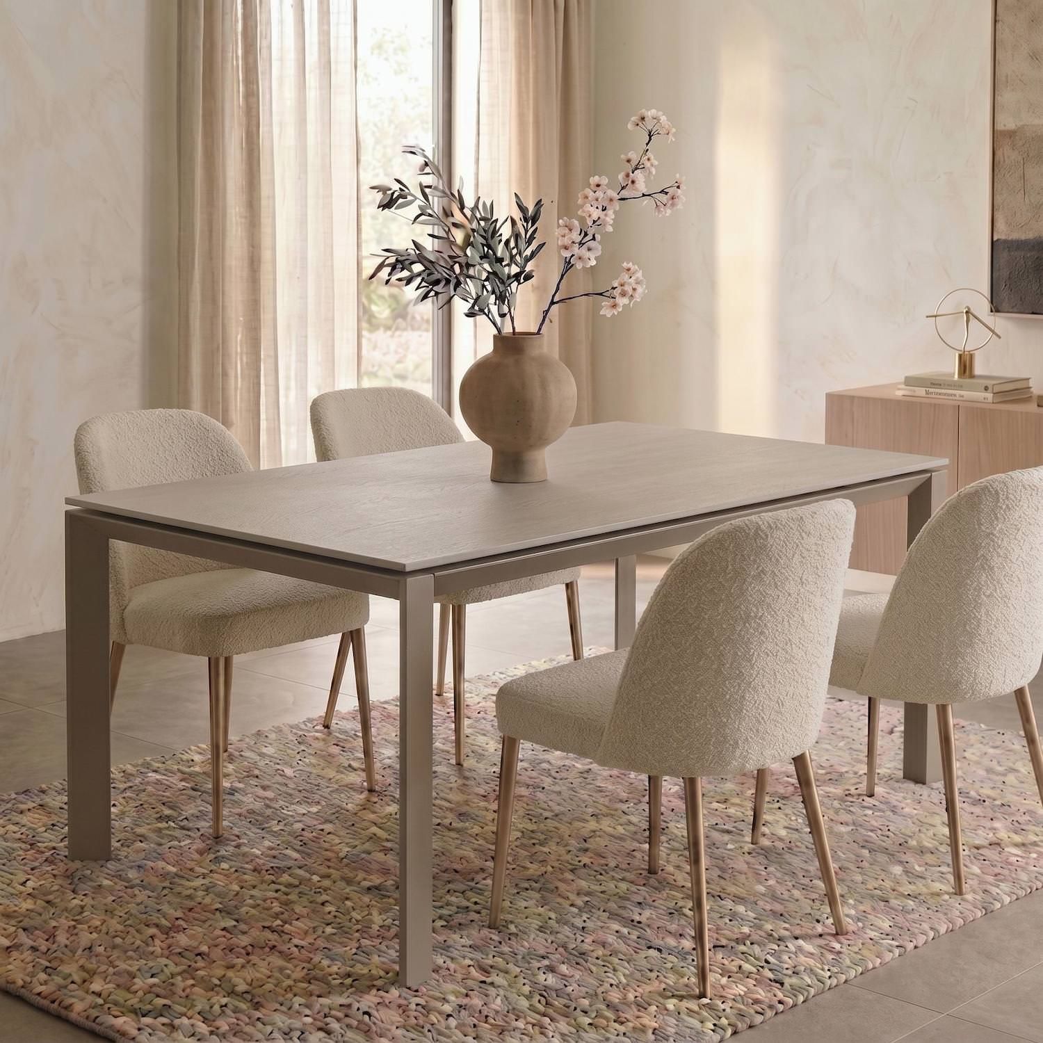 Tavolo allungabile Korven in ceramica 140-220 cm | Sabbia
