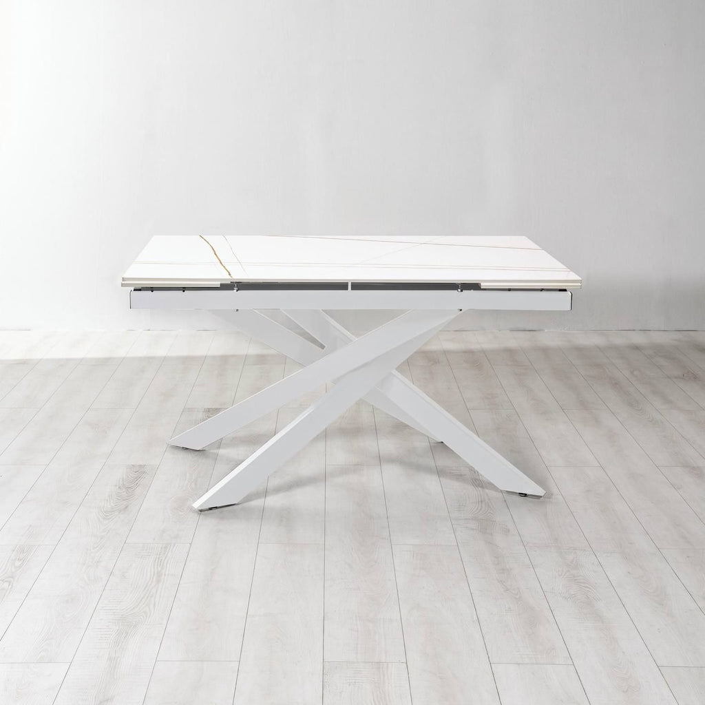 Tavolo allungabile 140-200  cm Terin in Sintered Stone Bianco