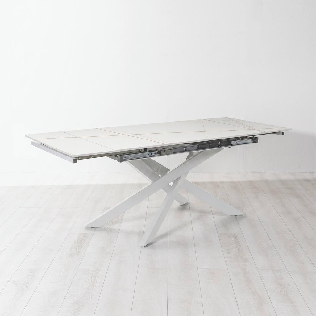 Tavolo allungabile 140-200  cm Terin in Sintered Stone Bianco