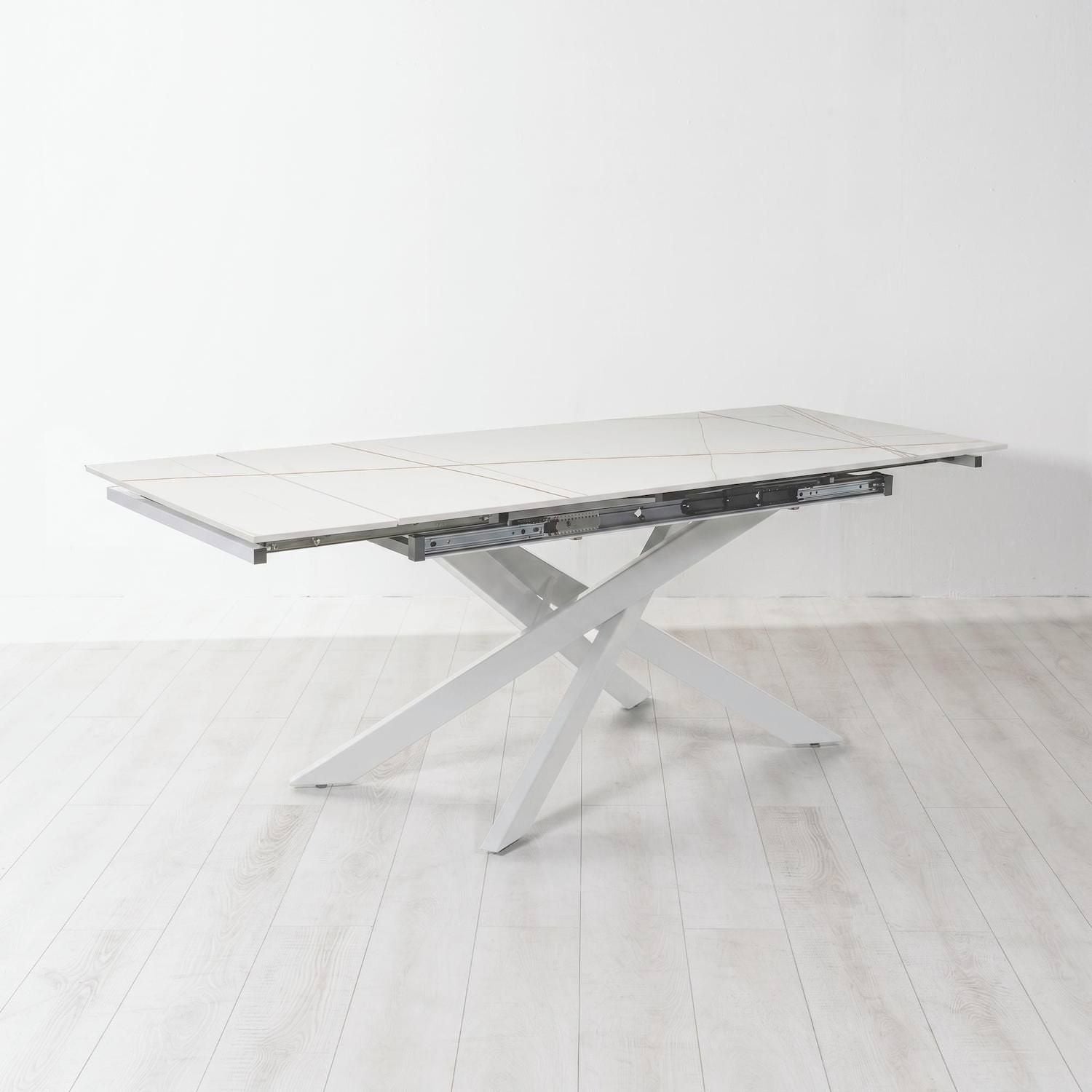 Tavolo allungabile 140-200  cm Terin in Sintered Stone Bianco