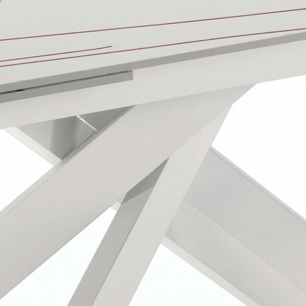 Tavolo allungabile 140-200  cm Terin in Sintered Stone Bianco