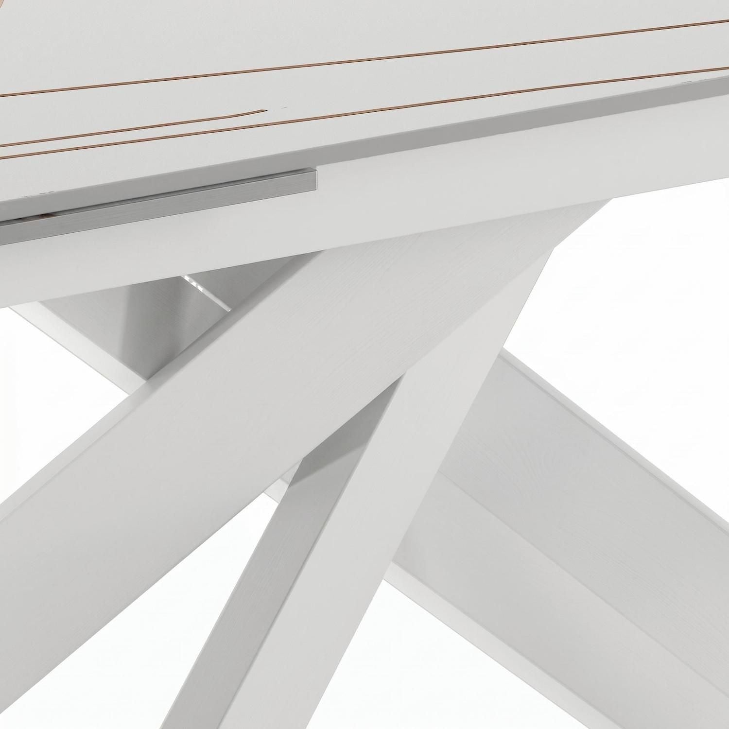 Tavolo allungabile 140-200  cm Terin in Sintered Stone Bianco