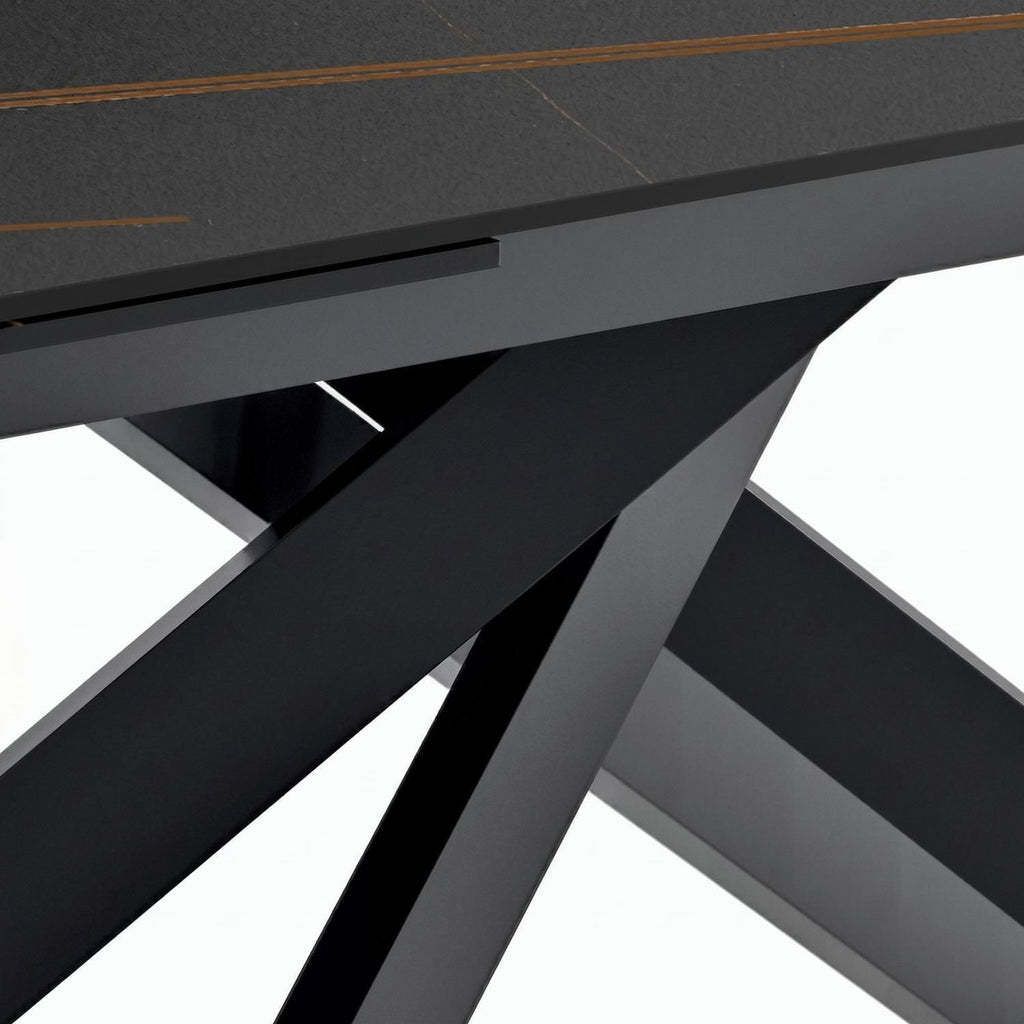 Tavolo allungabile 140-200 cm Terin in Ceramica Nero