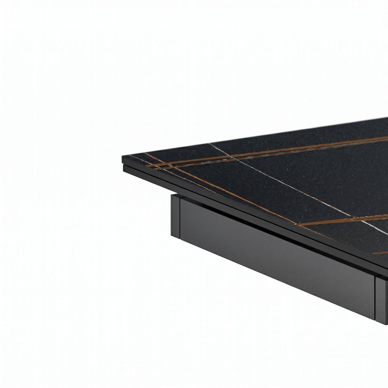 Tavolo allungabile 140-200 cm Terin in Ceramica Nero