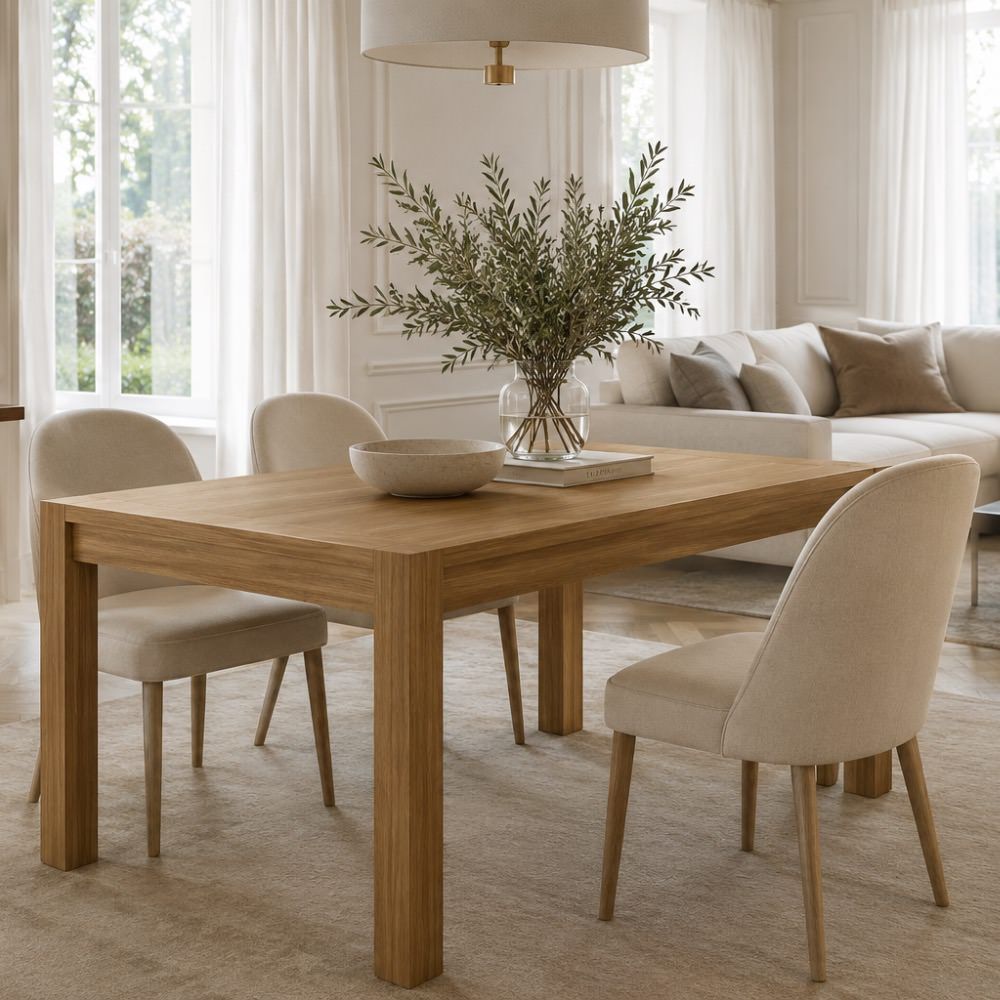 Tavolo allungabile in legno di rovere Novera 140-190 cm