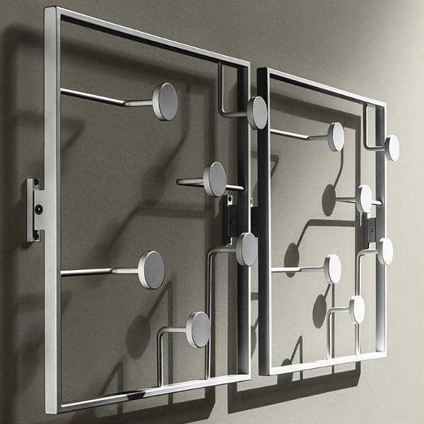 Appendiabiti moderni da muro di design in metallo - Smart Arredo