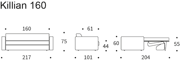 Dimensioni Killian 160