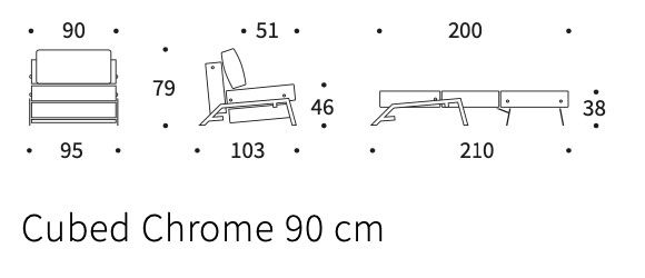 Cubed 90 Chrome misure