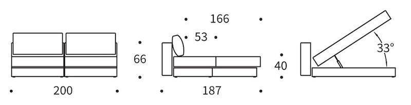 Akello Lounger Misure