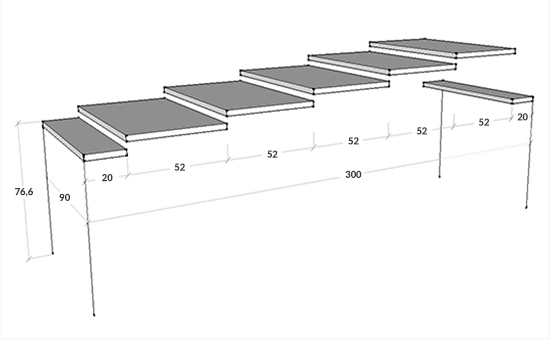 Dimensioni consolle Russell