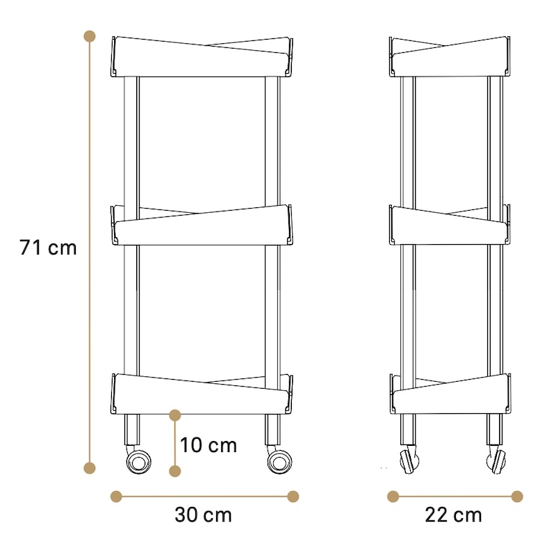 Misure carrello Lizzy