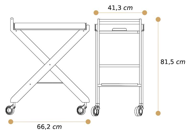 Misure carrello Denise