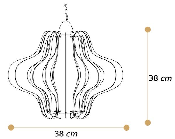 Misure lampadario Madelin