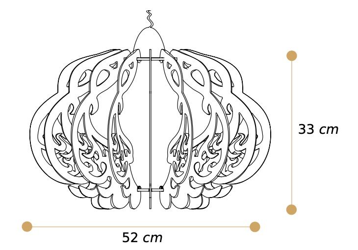 Misure lampadario Erin