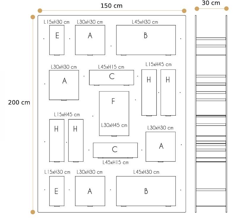 Misure libreria Jemma