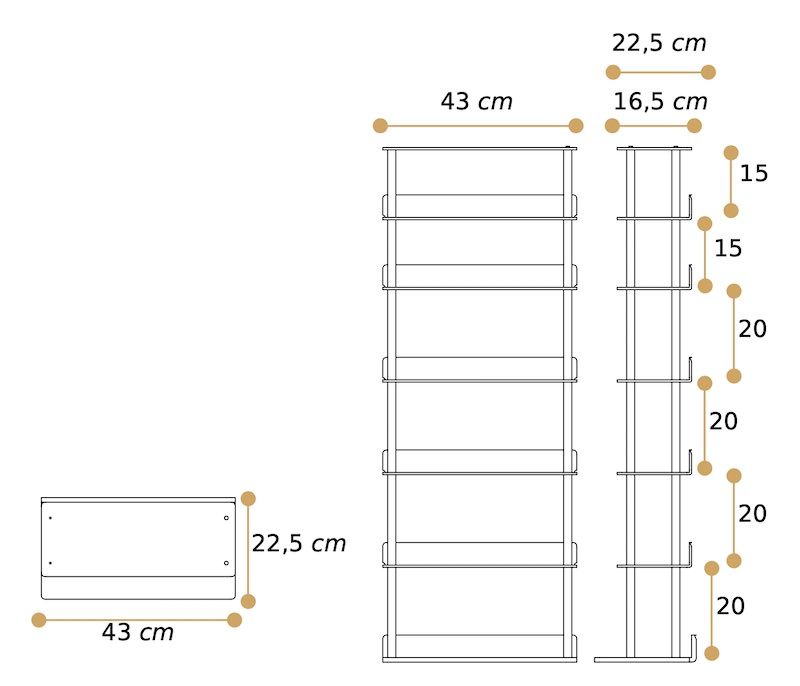 Misure porta CD Visio