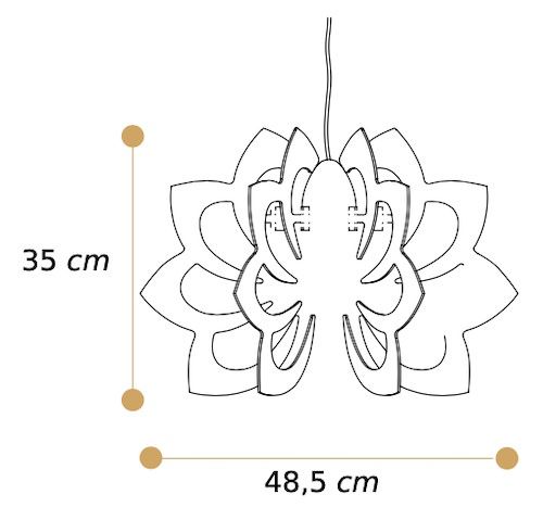 Misure lampadario Paris
