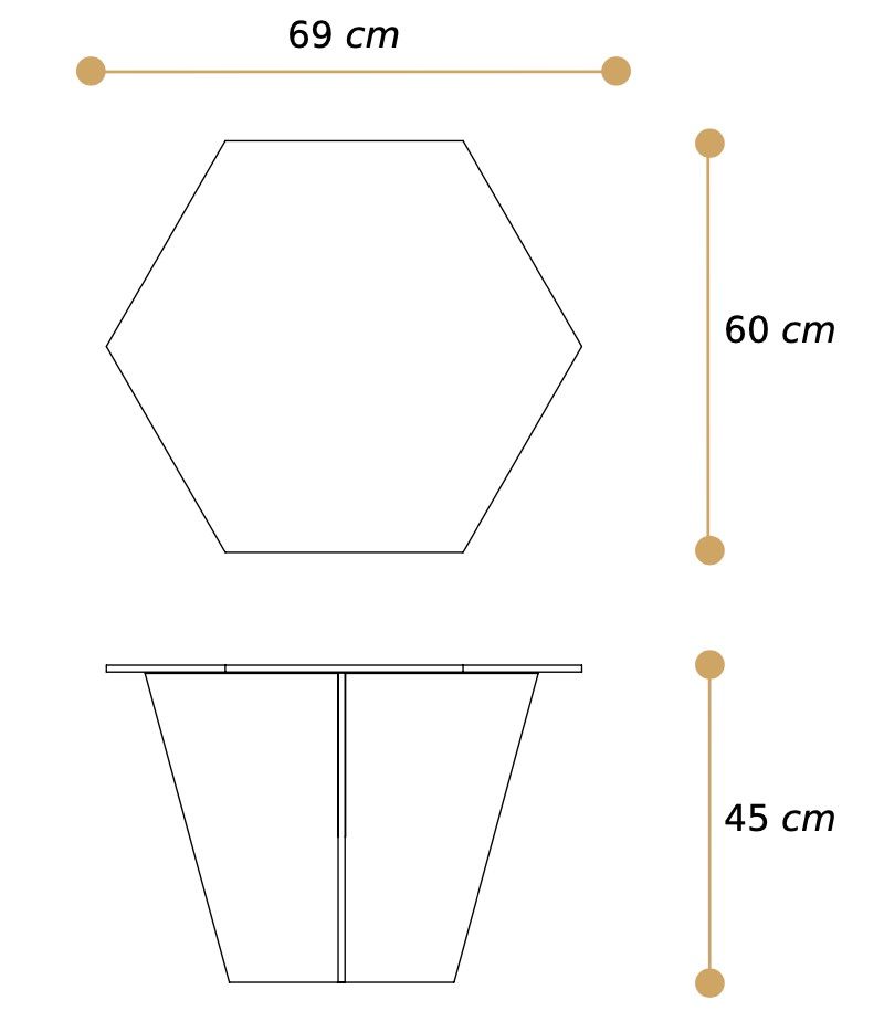 Misure tavolino Simo