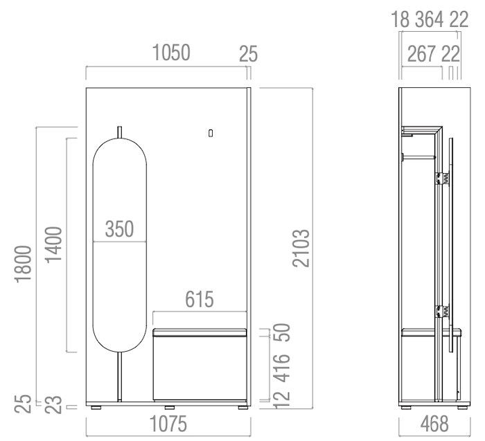 Misure Mobile Riflesso B